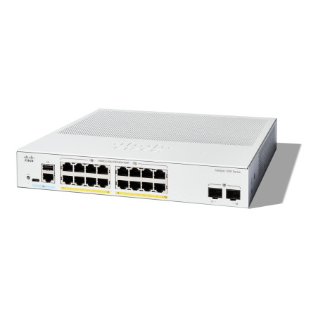 Conmutador - L3 - inteligente - 16 x 10/100/1000 (PoE+) + 2 x Gigabit