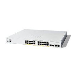 Cisco Catalyst 1200-24FP-4G - Conmutador - L3 - inteligente - 24 x 10/
