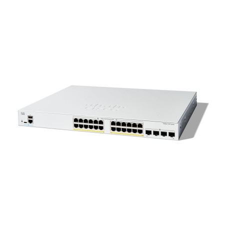 Cisco Catalyst 1200-24FP-4G - Conmutador - L3 - inteligente - 24 x 10/