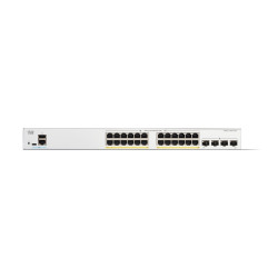 Cisco Catalyst 1200-24FP-4G - Conmutador - L3 - inteligente - 24 x 10/