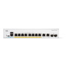Conmutador - L3 - inteligente - 8 x 10/100/1000 (PoE+) + 2 x combo Gig
