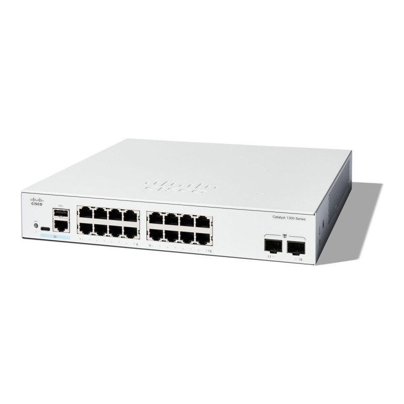 Cisco Catalyst 1300-16T-2G - Conmutador - L3 - Gestionado - | APLIUM