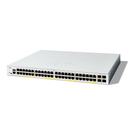 Cisco Catalyst 1300-48P-4G - Conmutador - L3 - Gestionado - 48 x 10/10