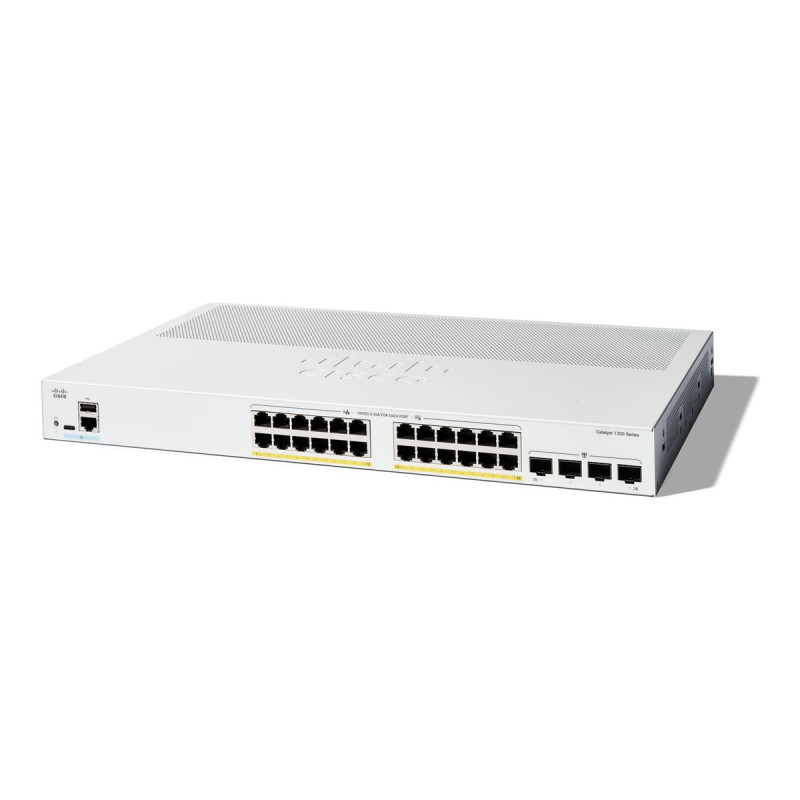 Cisco Catalyst 1300-24P-4G - Conmutador - L3 - Gestionado - 24 x 10/10