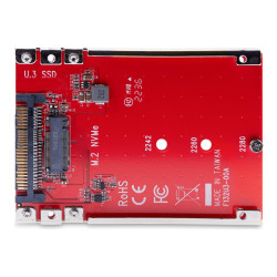 StarTech.com Adaptador M.2 a U.3 - Conversor de SSD M2 PCIe a U.3 de 2