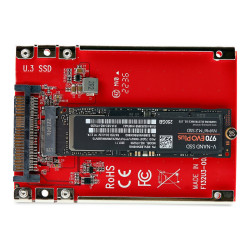 StarTech.com Adaptador M.2 a U.3 - Conversor de SSD M2 PCIe a U.3 de 2
