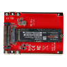 StarTech.com Adaptador M.2 a U.3 - Conversor de SSD M2 PCIe a U.3 de 2