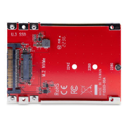 StarTech.com Adaptador M.2 a U.3 - Conversor de SSD M2 PCIe a U.3 de 2