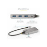 StarTech.com Hub Ladrón de 4 Puertos USB-C - 3x USB-A - 1x USB Tipo C