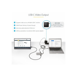 StarTech.com Hub Ladrón de 4 Puertos USB-C - 3x USB-A - 1x USB Tipo C