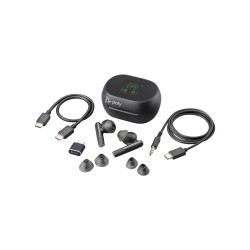 Voyager Free 60+ Uc W/TS Charge Case Usb-c Black Ww | APLIUM