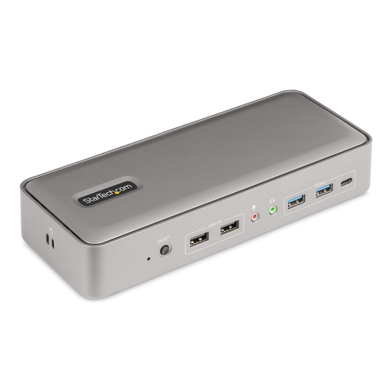 StarTech.com Docking Station KVM USB-C para 2 Portátiles - 2x DP 4K 60