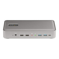 StarTech.com Docking Station KVM USB-C para 2 Portátiles - 2x DP 4K 60