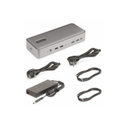 StarTech.com Docking Station KVM USB-C para 2 Portátiles - 2x DP 4K 60