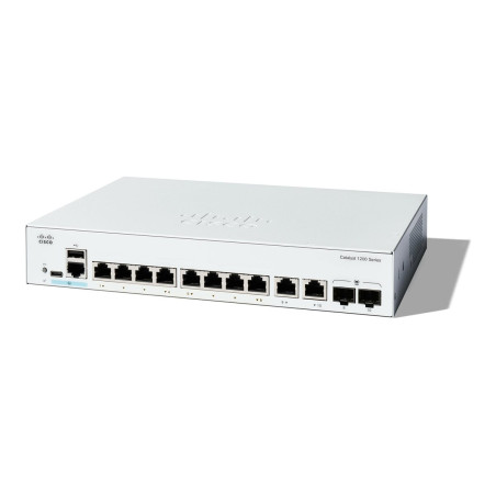 Cisco Catalyst 1200-8T-E-2G - Conmutador - Gigabit Ethernet - L3 - int