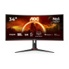 AOC Gaming CU34G2XP/BK - Monitor LED - gaming - curvado - 34" - 3440 x