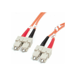 StarTech.com Cable de Fibra 2m - Multimodo Dúplex 62,5/125 LSZH - SC/S
