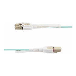 StarTech.com Cable de Fibra Multimodo LC/LC OM4 de 10m con Pestillos -