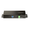StarTech.com Hub USB Industrial de 7 Puertos Gestionado - Caja de Meta