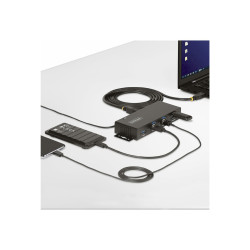 StarTech.com Hub USB Industrial de 7 Puertos Gestionado - Caja de Meta
