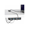 StarTech.com Hub USB Industrial de 7 Puertos Gestionado - Caja de Meta