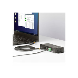 StarTech.com Hub USB Industrial de 7 Puertos Gestionado - Caja de Meta