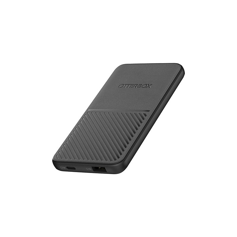 Power Bank 5K MAH USB A+C 12W Black