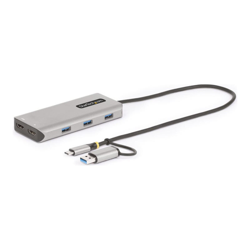 StarTech.com Adaptador Multipuertos USB-C/USB-A - HDMI Doble de 4K/108