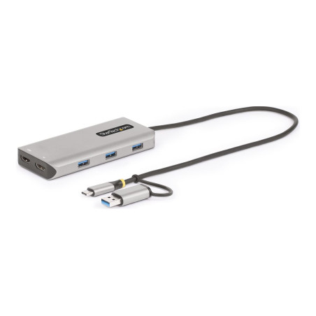 StarTech.com Adaptador Multipuertos USB-C/USB-A - HDMI Doble de 4K/108