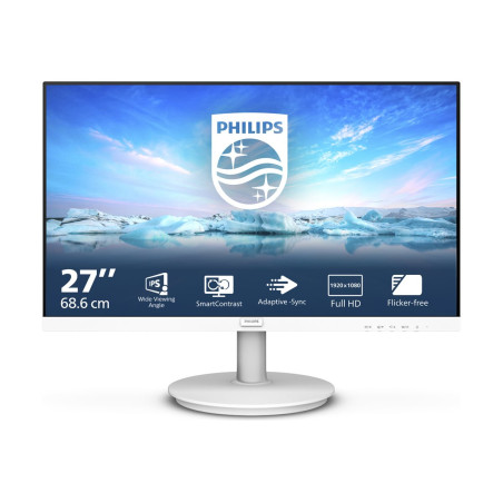 Monitor Philips 271V8AW 27"/ Full HD/ Multimedia/ Blanco | APLIUM