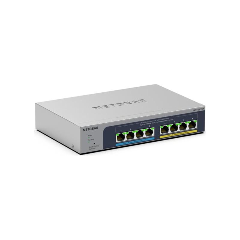 NETGEAR Smart MS108TUP - Conmutador - L3 Lite - inteligente - 4 x 100/