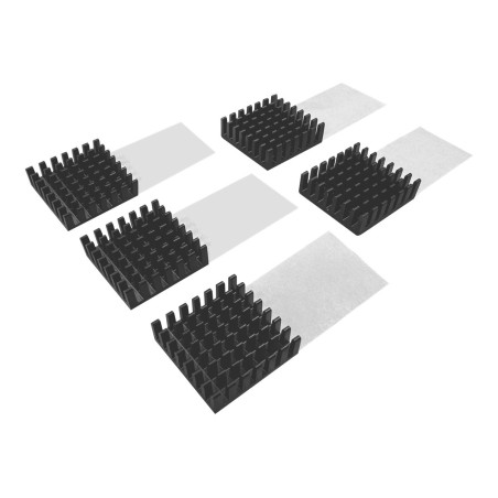 Heatsink F M.2 SSD Module 5PCS 15X15MM Black Self Adhesive | APLIUM