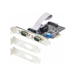StarTech.com Tarjeta Serie PCIe de 2 Puertos - Tarjeta RS232/RS422/RS4