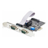 StarTech.com Tarjeta Serie PCIe de 2 Puertos - Tarjeta RS232/RS422/RS4