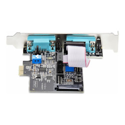 StarTech.com Tarjeta Serie PCIe de 2 Puertos - Tarjeta RS232/RS422/RS4