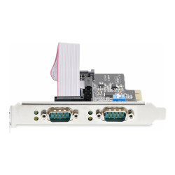 StarTech.com Tarjeta Serie PCIe de 2 Puertos - Tarjeta RS232/RS422/RS4