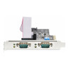 StarTech.com Tarjeta Serie PCIe de 2 Puertos - Tarjeta RS232/RS422/RS4