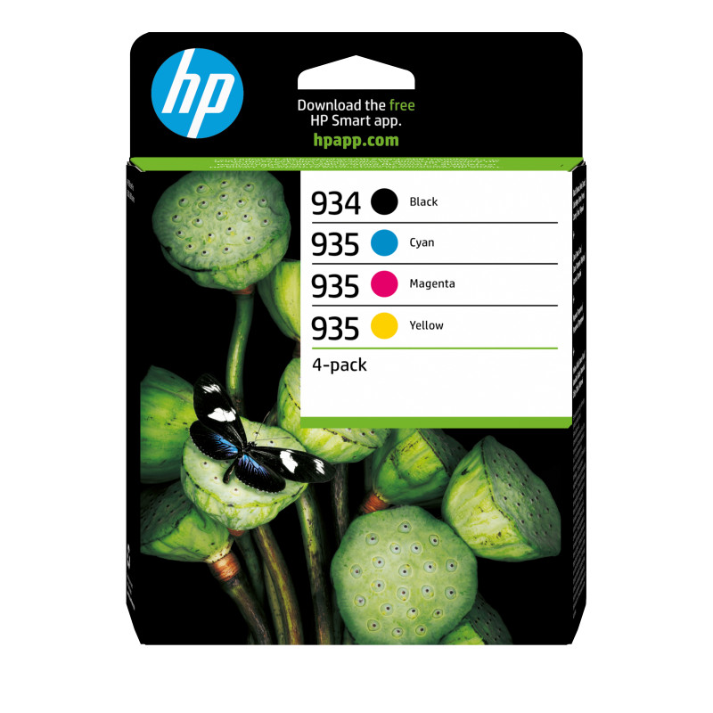 HP 934 Black/935 CMY Ink Cartridge 4-P