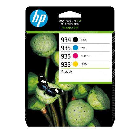 HP 934 Black/935 CMY Ink Cartridge 4-P