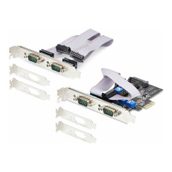 StarTech.com Tarjeta Serie PCI Express de 4 Puertos RS232/RS422/RS485
