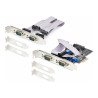 StarTech.com Tarjeta Serie PCI Express de 4 Puertos RS232/RS422/RS485