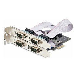 StarTech.com Tarjeta Serie PCI Express de 4 Puertos RS232/RS422/RS485