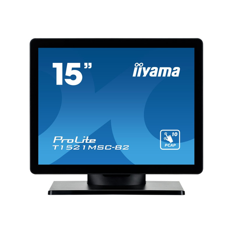 Monitor Iiyama 15" Pcap Bezel Free Front, 10P Touch, 1024X76 | APLIUM