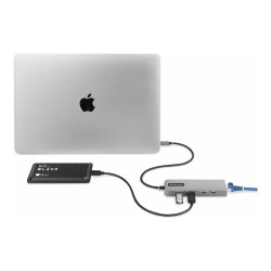 StarTech.com Hub USB-C 3 Puertos - 2,5GbE - PD de Paso - USB 3.2 10Gbp