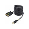 StarTech.com 10ft (3m) USB to Null Modem Serial Adapter Cable, Interch