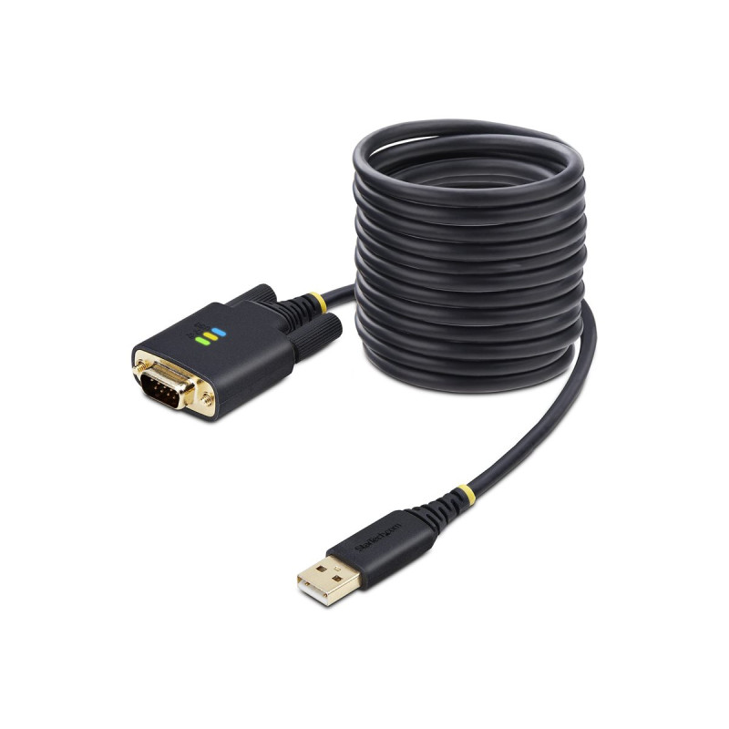 StarTech.com Cable Adaptador USB a Serie de 3m - Retención COM - RS232