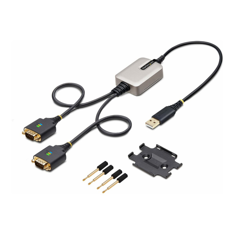 StarTech.com Adaptador Serie USB a Serie de 2 Puertos de 60cm FTDI RS2