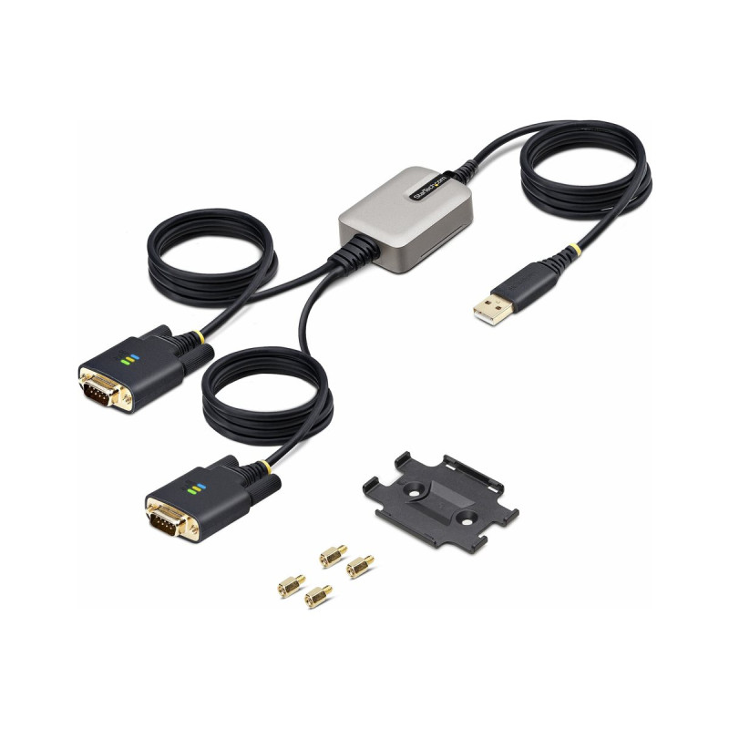 StarTech.com 13ft (4m) 2-Port USB to Serial Adapter Cable, Interchange