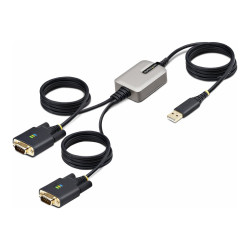 StarTech.com 13ft (4m) 2-Port USB to Serial Adapter Cable, Interchange