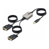 StarTech.com 13ft (4m) 2-Port USB to Serial Adapter Cable, Interchange